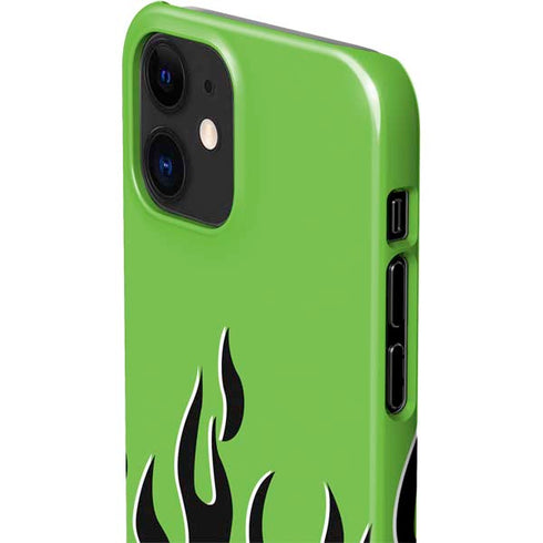 Green Flames iPhone 12 Mini Lite Case