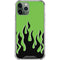 Green Flames iPhone 12 Pro Clear Case
