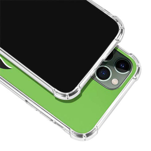 Green Flames iPhone 12 Pro Clear Case