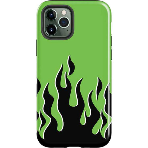 Green Flames iPhone 12 Pro Impact Case