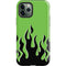 Green Flames iPhone 12 Pro Impact Case