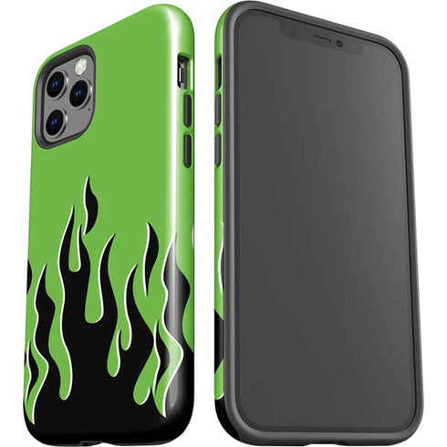 Green Flames iPhone 12 Pro Impact Case
