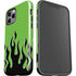 Green Flames iPhone 12 Pro Impact Case