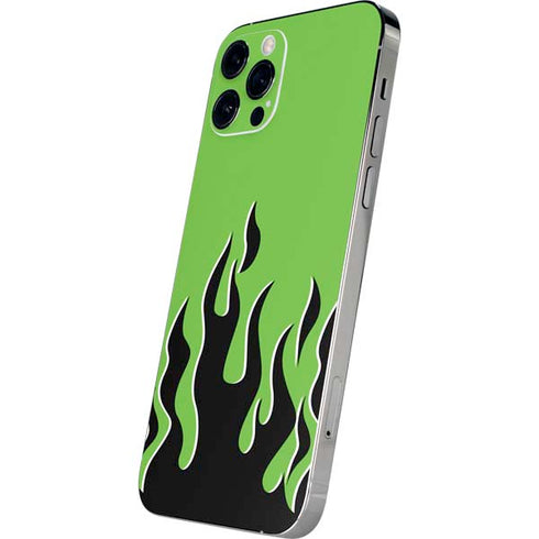Green Flames iPhone 12 Pro Max Skin