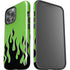 Green Flames iPhone 13 Pro Max Impact Case