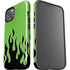 Green Flames iPhone 15 Plus Impact Case