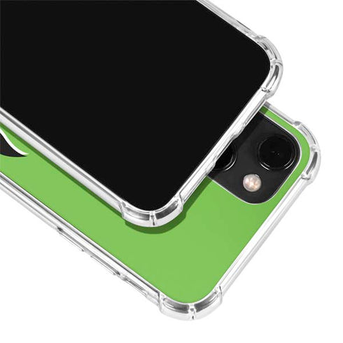 Green Flames iPhone 14 Plus Clear Case