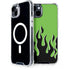 Green Flames iPhone 15 Plus MagSafe Case
