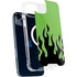 Green Flames iPhone 14 Plus MagSafe Case