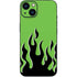 Green Flames iPhone 14 Plus Skin