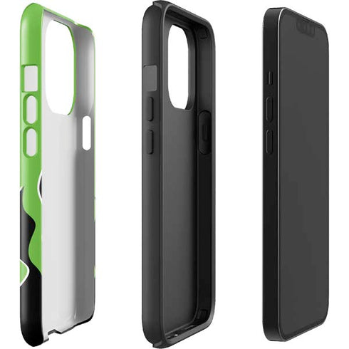 Green Flames iPhone 15 Pro Impact Case