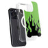 Green Flames iPhone 15 Pro MagSafe Case