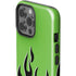 Green Flames iPhone 15 Pro Max Impact Case