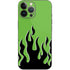Green Flames iPhone 14 Pro Max Skin