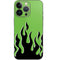 Green Flames iPhone 14 Pro Skin