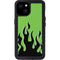 Green Flames iPhone 15 Plus Waterproof Case