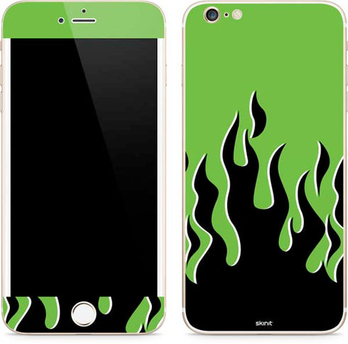 Green Flames iPhone 6/6s Plus Skin