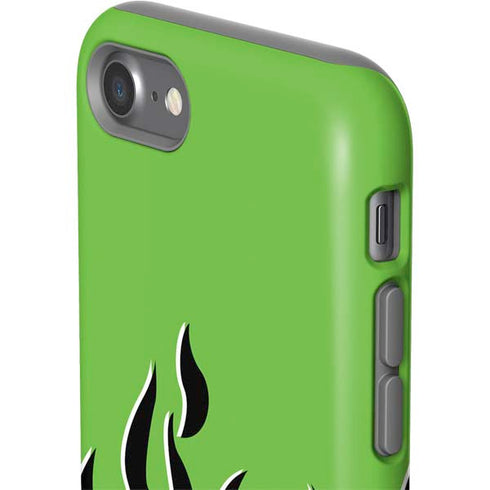 Green Flames iPhone SE (2nd & 3rd Gen) Pro Case