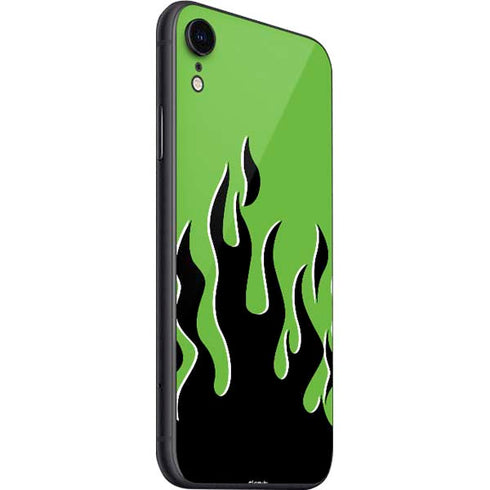 Green Flames iPhone SE (2nd & 3rd Gen) Skin