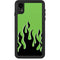 Green Flames iPhone XR Waterproof Case