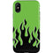 Green Flames iPhone XS Pro Case