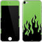 Green Flames Apple iPod Skin