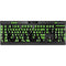 Green Flames K95 RGB PLATINUM Mechanical Gaming Keyboard Skin