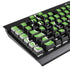 Green Flames K95 RGB PLATINUM Mechanical Gaming Keyboard Skin