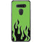 Green Flames LG K51/Q51 Clear Case