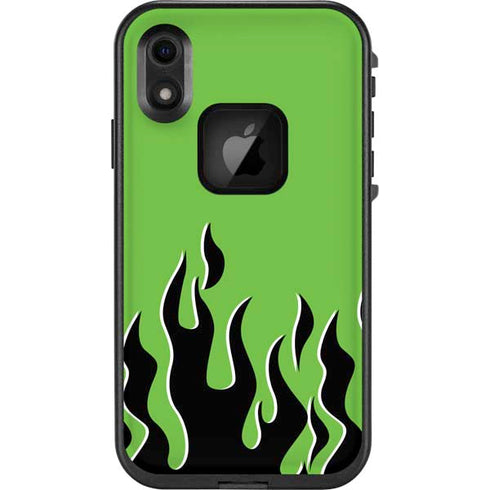 Green Flames LifeProof Fre iPhone Skin