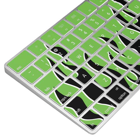 Green Flames Magic Keyboard Skin