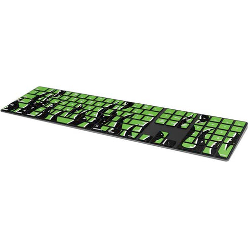 Green Flames Magic Keyboard with Numeric Keypad Skin