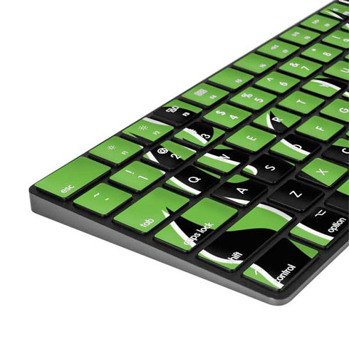 Green Flames Magic Keyboard with Numeric Keypad Skin