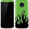 Green Flames Moto G6 Skin