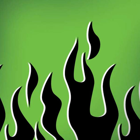 Green Flames Moto G6 Skin