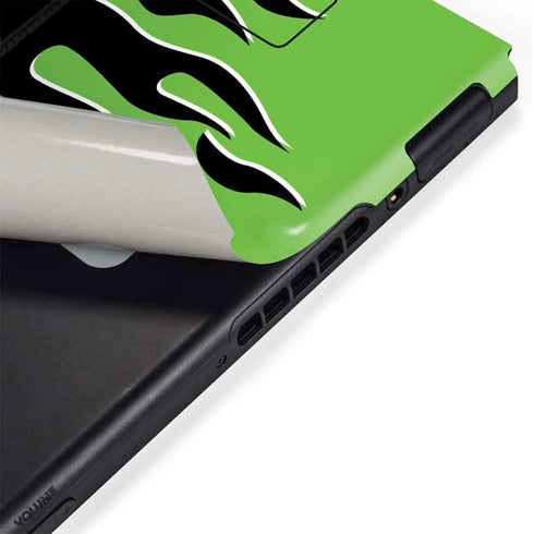 Green Flames Nintendo Switch Bundle Skin