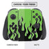 Green Flames Nintendo Switch Bundle Skin