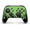 Green Flames Nintendo Switch Pro Controller Skin