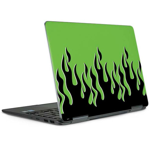 Green Flames Notebook 9 Pro 13in (2017) Skin