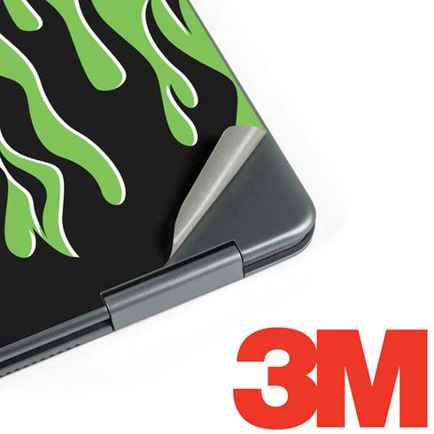 Green Flames Notebook 9 Pro 13in (2017) Skin
