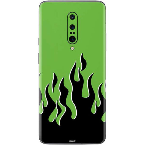 Green Flames OnePlus 7 Pro Skin