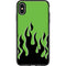 Green Flames Otterbox Symmetry iPhone Skin