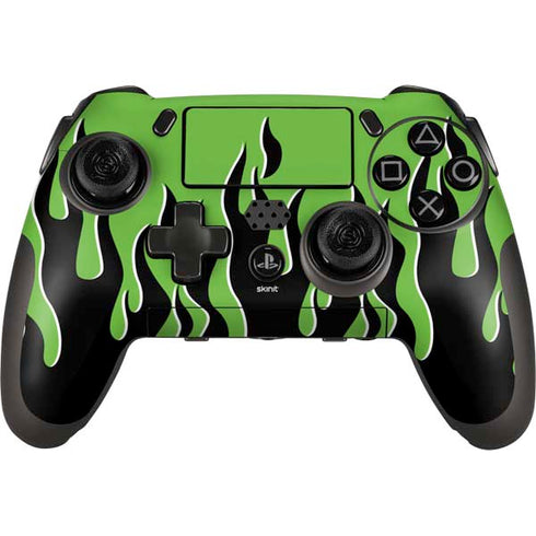 Green Flames PlayStation Scuf Vantage 2 Controller Skin