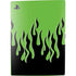 Green Flames PS5 Console Skin