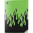 Green Flames PS5 Digital Edition Console Skin