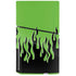 Green Flames PS5 Slim Disk Console Skin