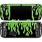Green Flames Steam Deck Handheld Gaming Computer Skin