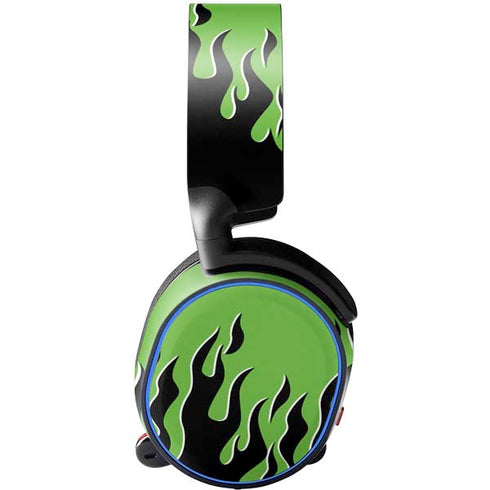 Green Flames SteelSeries Arctis 3 Skin