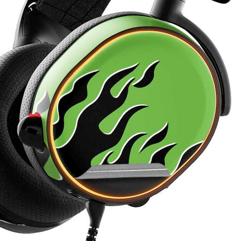 Green Flames SteelSeries Arctis 3 Skin