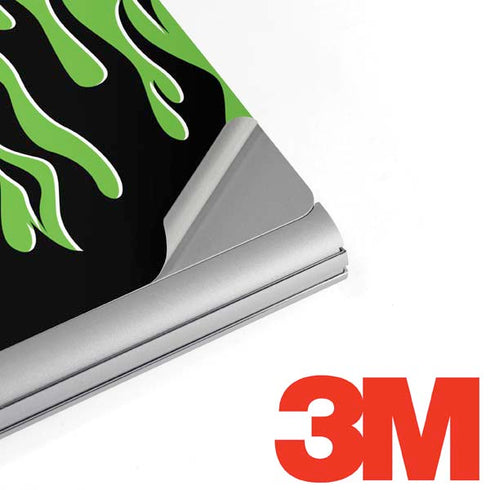 Green Flames Surface Book 2 13.5in Skin